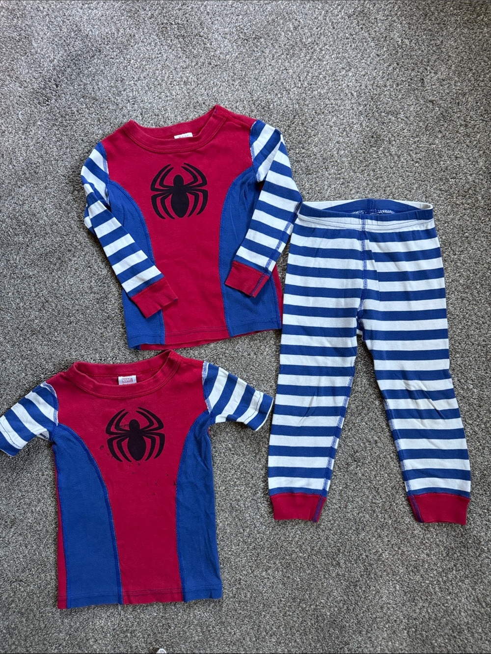 Hanna Andersson Red & Blue Spiderman Pajama Set - long & shirt sleeve, pants